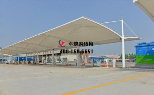 ?？h膜結(jié)構(gòu)充電站樁停車棚/雨棚【浚縣漢生食品有限責(zé)任公司等】工程設(shè)計(jì)施工案例