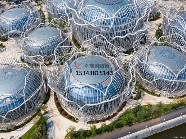 ETFE膜結(jié)構(gòu)項(xiàng)目【海南?？诤；◢u會(huì)議中心】正在施工中