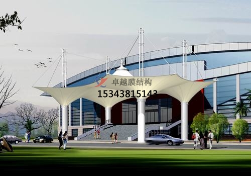 膜結(jié)構(gòu)大門、建筑入口效果圖
